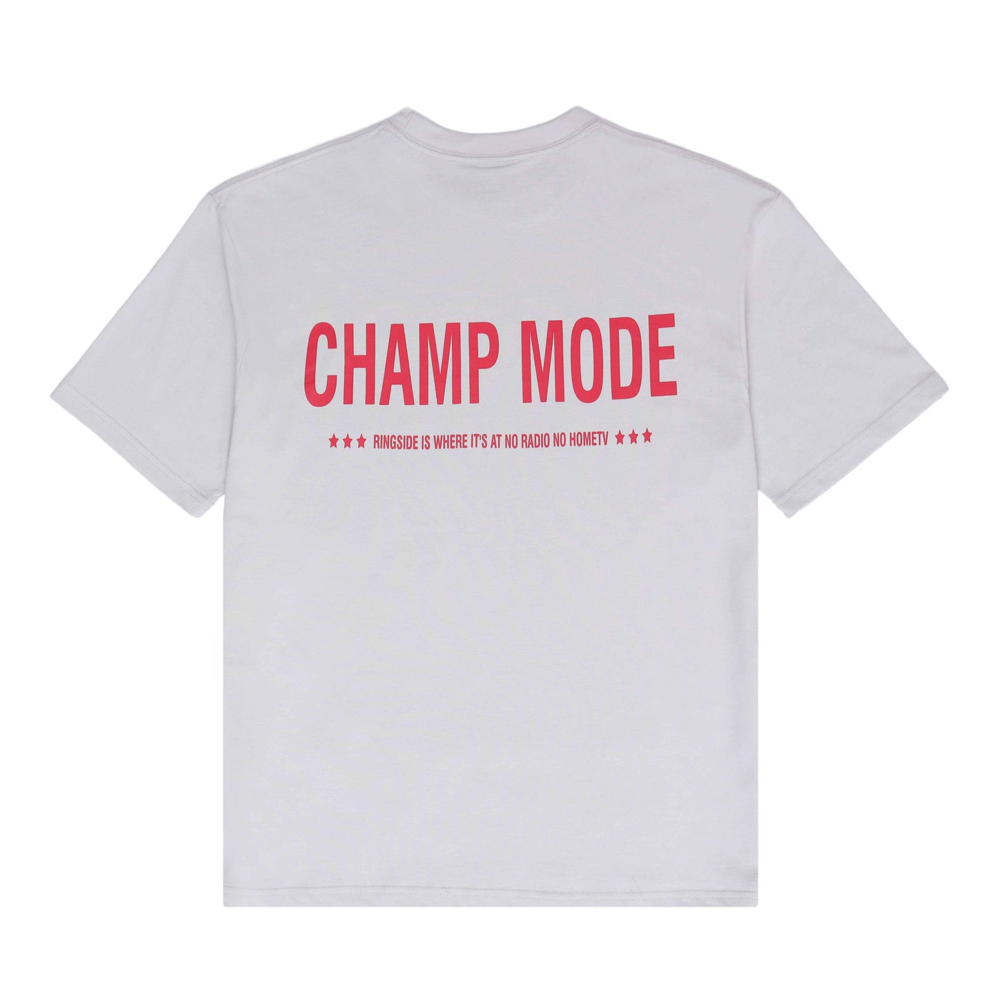Pegador Light Gray "Champ Mode" oversized T
