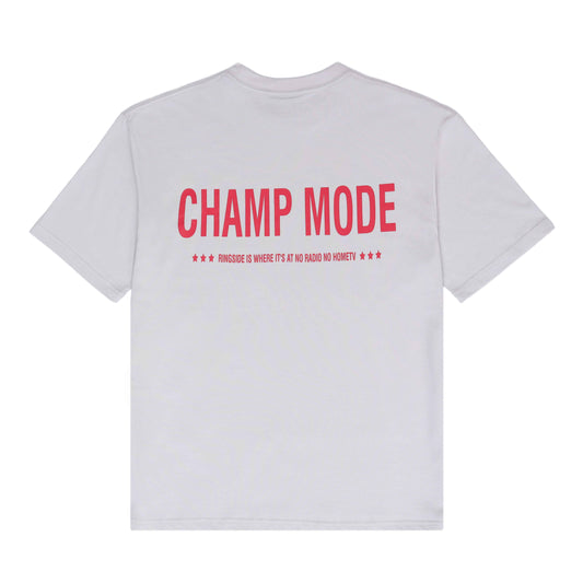 Pegador Light Gray "Champ Mode" oversized T
