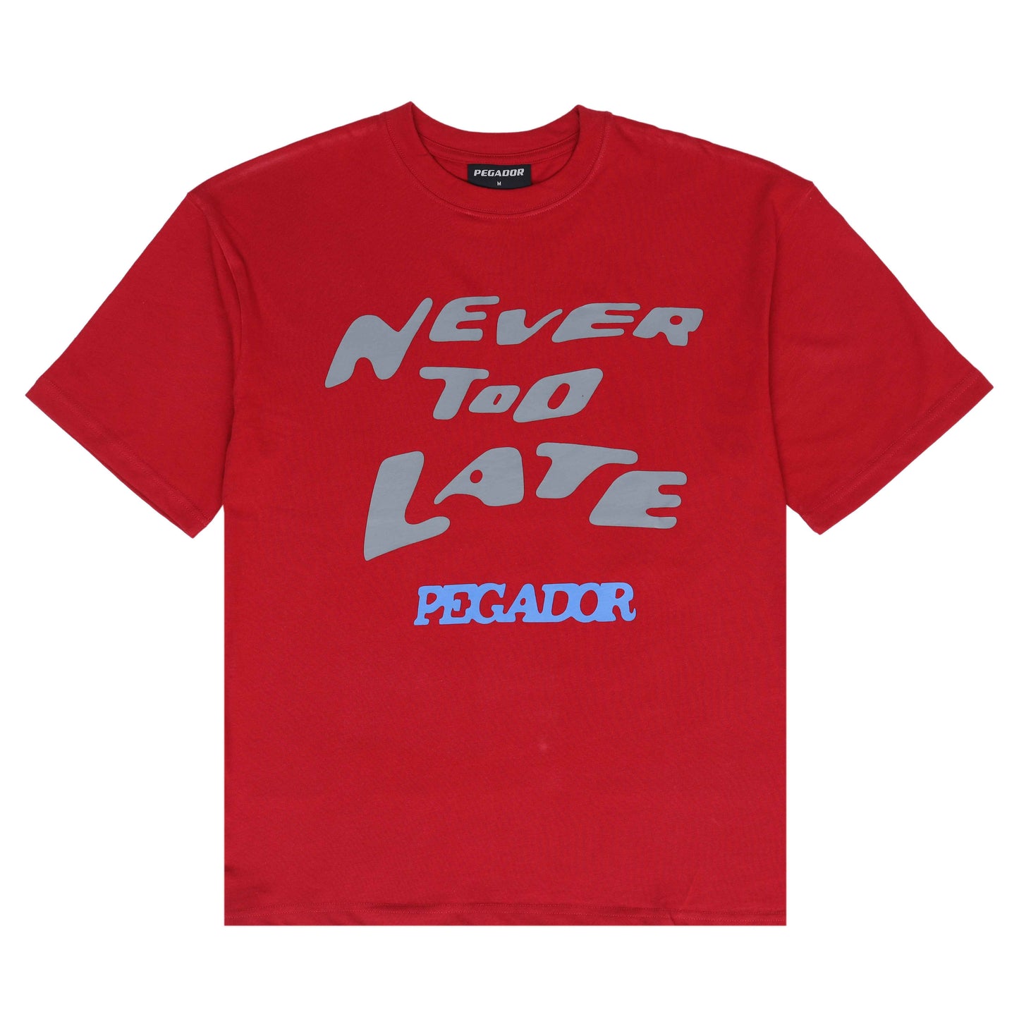 Pegador Red "Never Too Late" oversized T