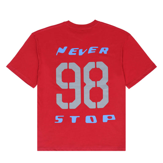 Pegador Red "Never Too Late" oversized T