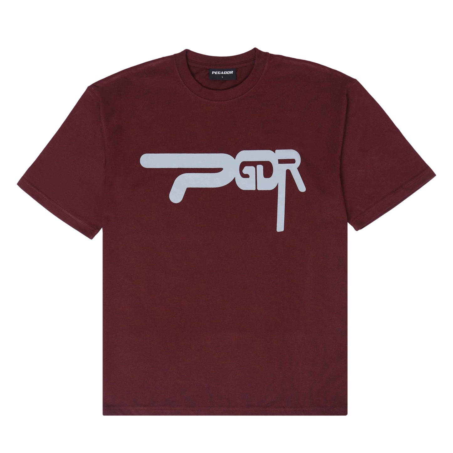 Pegador Maroon "PGDR" oversized T