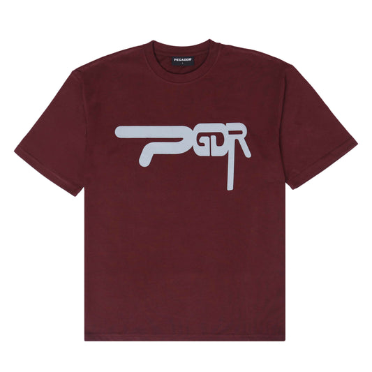 Pegador Maroon "PGDR" oversized T