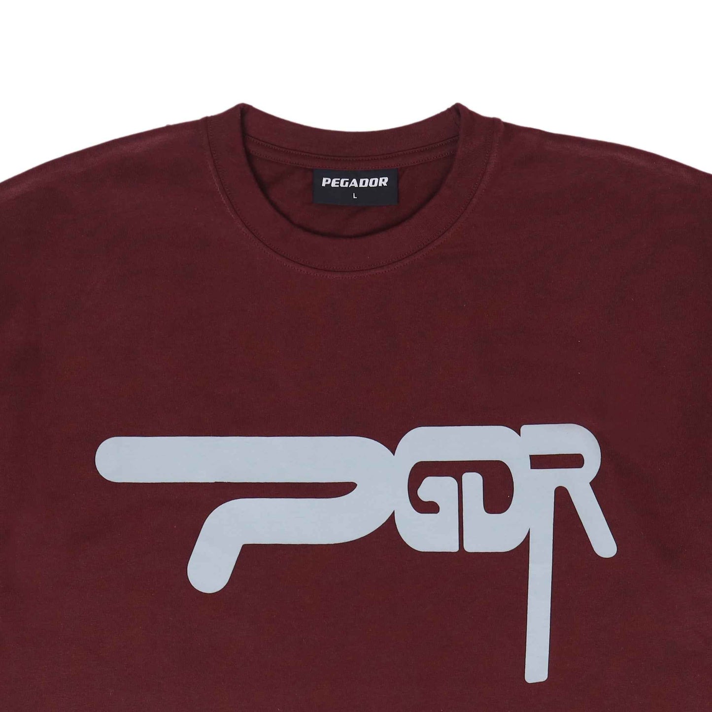 Pegador Maroon "PGDR" oversized T